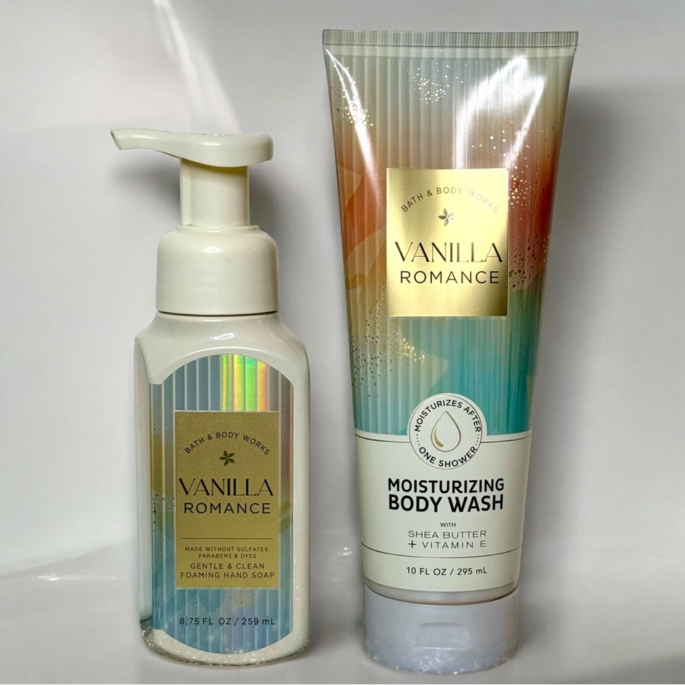 Bath and Body Works Vanilla Romance Body Wash & Hand Soap NWT